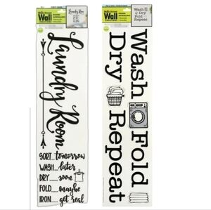 Main Street Wall Creations Laundry Removable Decals Laundry‎ Room Wall Stickers